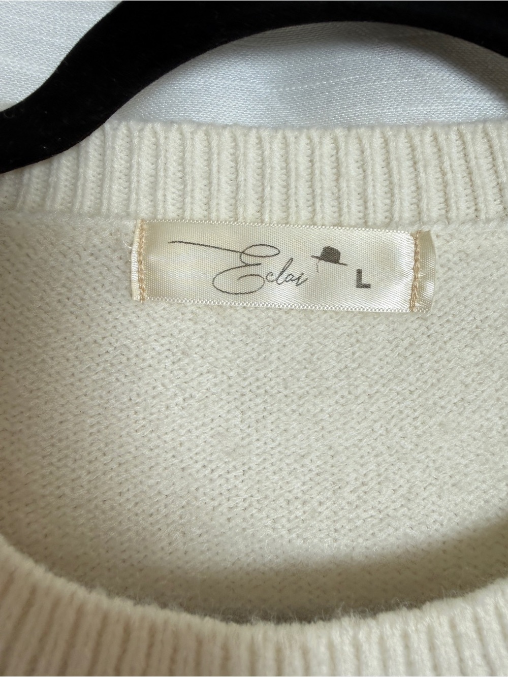Eloise Raye Howdy Metallic Embroidered Western Cowboy Sweater Cream | Size S - Picture 11 of 13